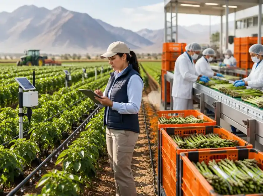 Agricultura de precisión y procesamiento moderno